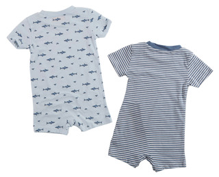 Thumbnail 2: Wrangler Baby Boys 2 Pk Rompers 
