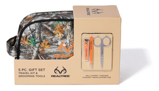 Thumbnail 1: REAL TREE Men's 5‑Piece Travel Dopp Kit & Grooming Set 