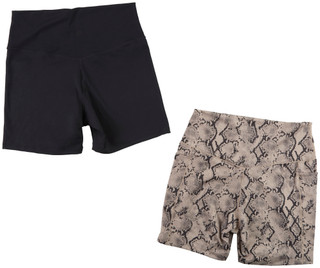 Thumbnail 2: Danskin Women's Active 2 Pk Bike Shorts 