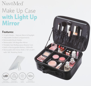 Thumbnail 2: NuvoMed Make Up Case with Light Up Mirror 