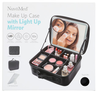 Thumbnail 1: NuvoMed Make Up Case with Light Up Mirror 