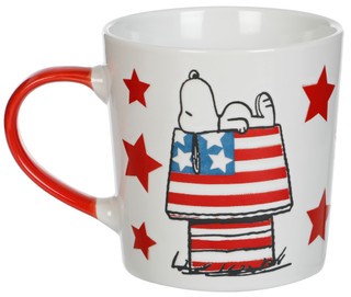 Thumbnail 1: Peanuts Snoopy Doghouse Americana Mug 