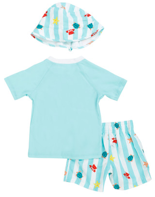 Thumbnail 2: Floatimini Toddler Boys 3 Pc Swim Shorts Set 