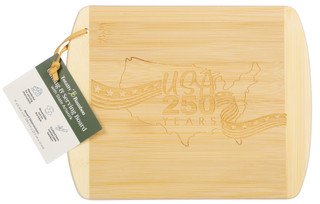 Thumbnail 1: Totally Bamboo 11 in USA 250 Years Cutting & Serving Board 
