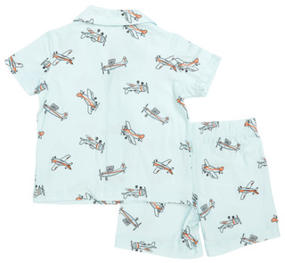Thumbnail 2: Le Petite Lullaby Toddler Boys 2 Pc Pajama Shorts Set 