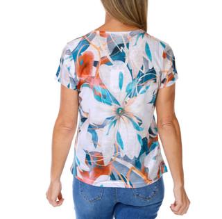 Thumbnail 2: Milano Women's Tropical Print Top  