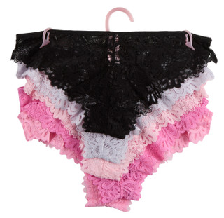 Thumbnail 2: Juicy Couture Juniors 5 Pk Lacey Logo Bling Panties 
