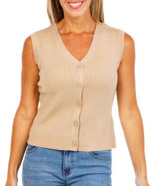 Thumbnail 1: Thread & Supply Women's Solid Sweater Vest  