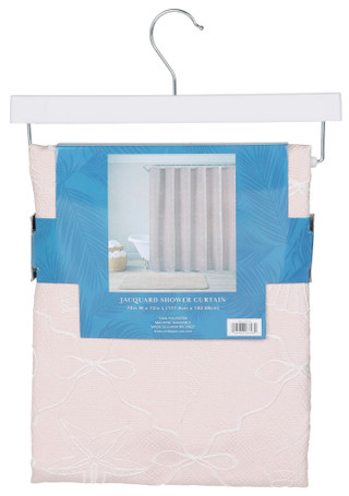 Thumbnail 3: Caribbean Joe 70x72 Raised Woven Shower Curtain 