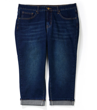 Thumbnail 1: Bleu Plus Roll Cuff Hem Capris 