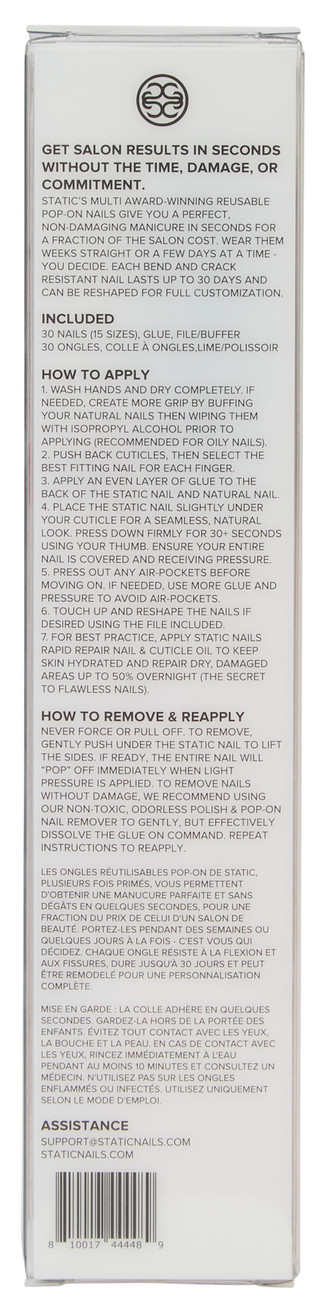 Thumbnail 2: Static Nails 30 Pk Jet Setter Press On Nails 