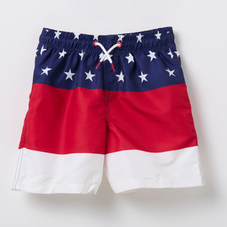 Thumbnail 3: BCOOL Little Boys 2 Pc Americana UPF50+ Swim Shorts & Tee  Set 