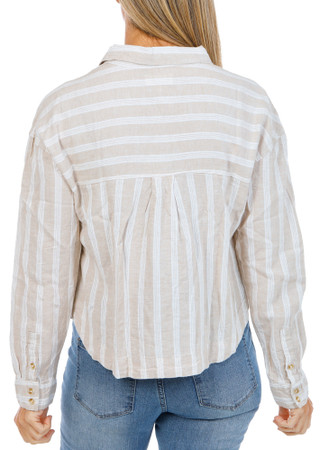 Thumbnail 2: Thread & Supply Women's Stripe Button Down Top  