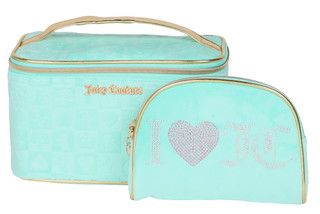 Thumbnail 1: Juicy Couture 2 Pc Terry Train Case Set 