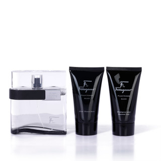 Thumbnail 1: FERRAGAMO Men's Black Eau De Toilette 3 Piece Set 3.4 oz 