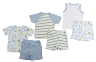Thumbnail 2: Liam & James Toddler Boys 6 Pc Shorts Sets 