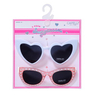Thumbnail 1: Capelli New York Girls 2 Pk Fashion UV Protection Sunglasses 