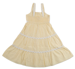 Thumbnail 2: JAPNA GIRLS Girls Smocked Ric Rac Swing Dress 