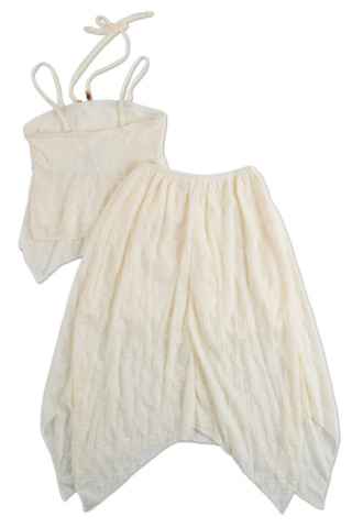 Thumbnail 2: Love Squared Girls Girls 2 Pc 3 Way Wear Flowy Lace Lined Skirt Set 
