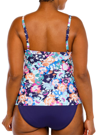Thumbnail 2: Leilani Women's 2 pc Full Support Criss-Cross Tankini 