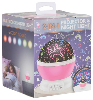Thumbnail 1: SIMPLY TECH 2 in 1 Unicorn & Butterflies Projector & Night Light 