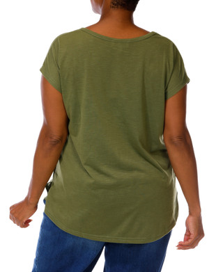 Thumbnail 3: Anneliese Women's Plus Embroidered Scoop Neck Top 