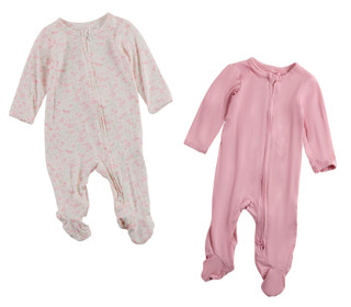 Thumbnail 1: SHABBY CHIC Baby Girls 2 Pk Footie Set 