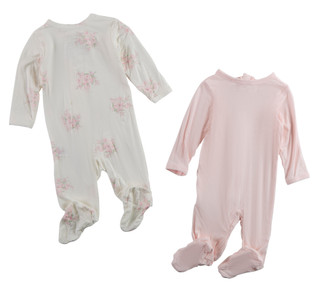 Thumbnail 2: SHABBY CHIC Baby Girls 2 Pk Footie Set 