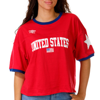 Thumbnail 1: Umbro Short Sleeve USA Boxy Crop Tee 