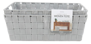 Thumbnail 1: SIMPLIFY 2 Pk Large Woven Shelf Storage Totes 