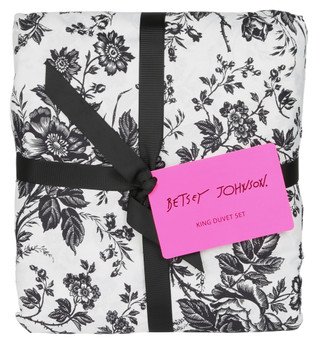 Thumbnail 1: Betsey Johnson King Size 3 Pc Toile Duvet Set 