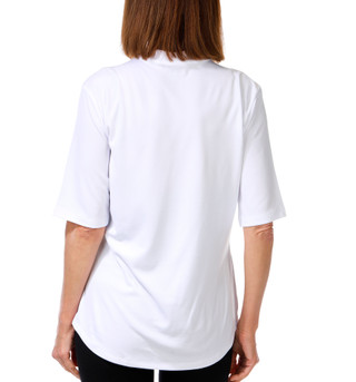 Thumbnail 5: REEL LEGENDS Women's Short Sleeve Freeline Mandarin Top 