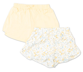 Thumbnail 1: No Comment Girls 2 Pk Double Layer Butterfly Shorts 