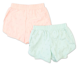 Thumbnail 2:  No Comment Girls 2 Pk Lazer Cut Shorts 