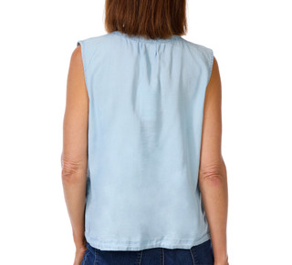 Thumbnail 3: Kathy Ireland Women's Sleeveless Button Down Top 