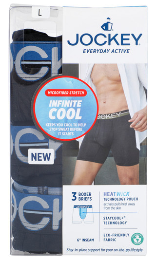Thumbnail 1: Jockey Men's Infinite Cool Boxer Briefs 