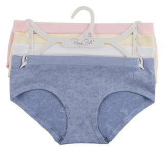 Thumbnail 1: Rene Rofe Big Girls 3 Pk Seamless Hipster Underwear 