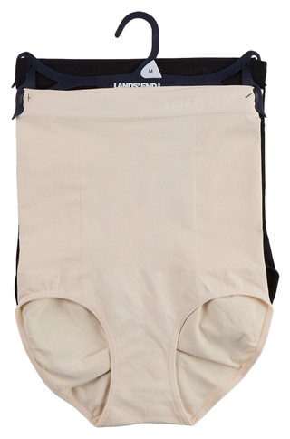 Thumbnail 1: Lands End 2 Pk Seamless High Waist Brief Shapewear 