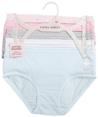 Thumbnail 1: Laura Ashley Girls 5 Pk Multi Briefs 