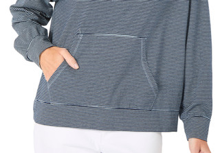 Thumbnail 3: Cyrus Women's Long Sleeve Striped Hoodie 
