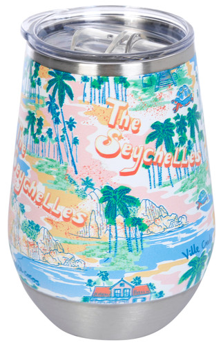 Thumbnail 1: Meteor Seaside Seychelles Wine Tumbler 