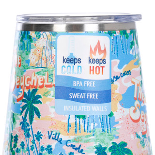 Thumbnail 2: Meteor Seaside Seychelles Wine Tumbler 