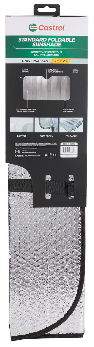 Thumbnail 2: Castrol 58x23 Standard Foldable Sunshade 
