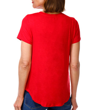 Thumbnail 3: RIO & RIAN Petite Short Sleeve Embroidered Stars Top 