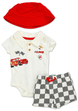 Thumbnail 1: Cars Baby Boys 3 Pc Shorts Set 