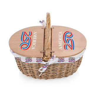 Thumbnail 1: Picnic Time America250 Country Vintage Classic Picnic Basket 