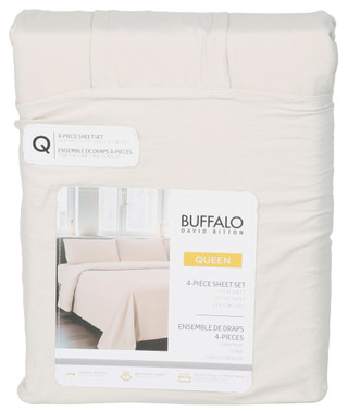 Thumbnail 1: Buffalo Queen 4 Pc Micro Washed Sheet Set 