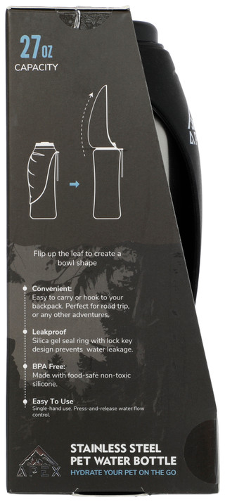 Thumbnail 3: APEX 27 oz Stainless Steel Pet Water Bottle 