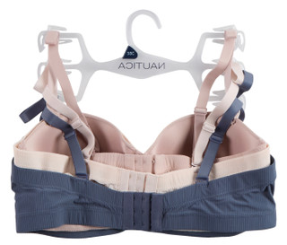 Thumbnail 2: Nautica Women's Plus 3 Pk Ribbed Underwire Bras 