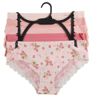 Thumbnail 1: Marilyn Monroe Women's 5 Pk Lacey No Show Hipster Panties 